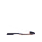 Black Plexiglass Ballet Flats