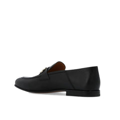 Black Calfskin Slip-On Loafers