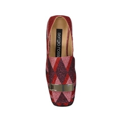 Multicolor Fabric Slip-On Loafers