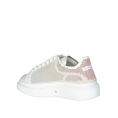 White Calfskin Low Top Sneakers