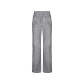 Gray Leather Pants