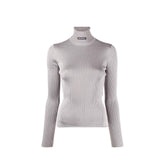 Gray Polyester Turtleneck
