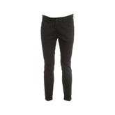 Black Cotton Skinny Jeans