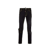 Black Cotton Jeans Denim