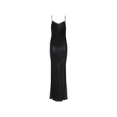 Black Acetate Casual Dress