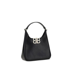 Black Lamb Leather Shoulder Bag