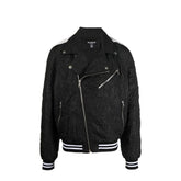 Black Polyester Bomber