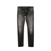 Black Cotton Skinny Jeans