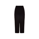 Black Viscose Casual Pants