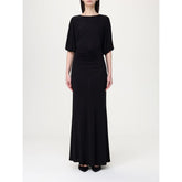Black Elastane Casual Dress