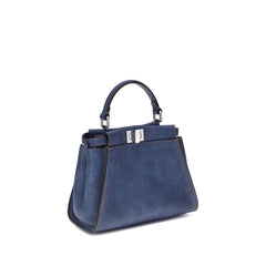 Blue Calf Leather Bos Taurus Shoulder Bag
