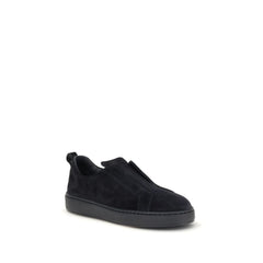 Black Calf Leather Bos Taurus Low Top Sneakers