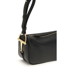 Black Calf Leather Bos Taurus Shoulder Bag