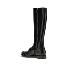 Black Calf Leather Bos Taurus Boots
