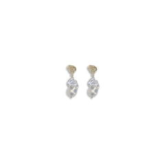 Gold Pearl Earrings