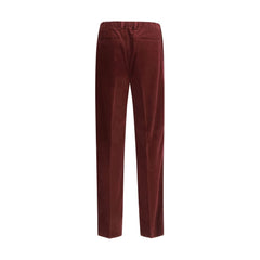 Bordeaux Cotton Casual Pants