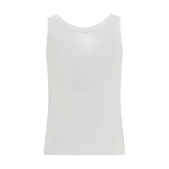 قمصان قطنية بيضاء بدون أكمام