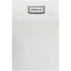 قمصان قطنية بيضاء بدون أكمام