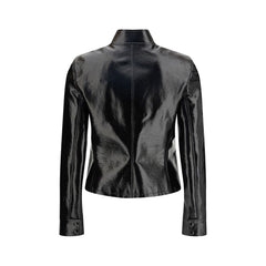 Black Cotton Full-Length Jacket