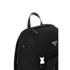 Black Recycled Polyamide Backpack