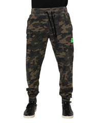 Brown Camouflage Cotton Jogger Trouser Pants