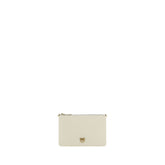 Beige Calf Leather Bos Taurus Shoulder Bag