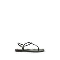 Black Calf Leather Bos Taurus Sandals