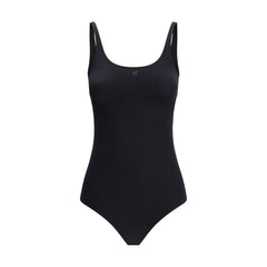 Black Elastane One-Piece Swimsuit