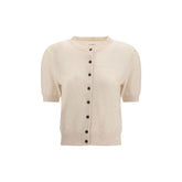 Beige Cashmere Cardigan