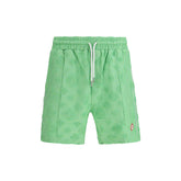 Bicolor Cotton Bermuda Shorts