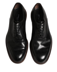 Black Calfskin Leather Oxford Dress Shoes