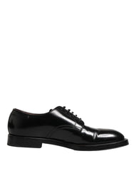 Black Lace Up Leather Dress Derby Men Shoes