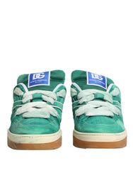 Green Suede New Roma Low Top Sneakers Shoes