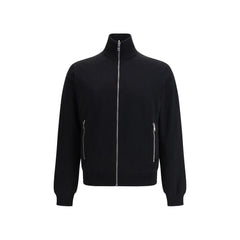 Black Fleece Wool Shell Jacket
