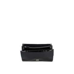 Black Calfskin Crossbody Bag
