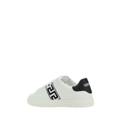 White Calf Leather Bos Taurus Low Top Sneakers