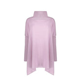 Purple Virgin Wool Poncho