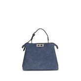 Blue Calf Leather Bos Taurus Handbag