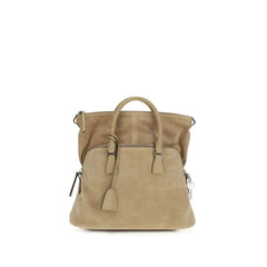 Beige Calf Leather Bos Taurus Shoulder Bag