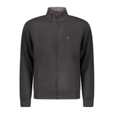 Black Cotton Men Sweatshirt