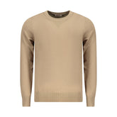 Beige Viscose Men Sweater