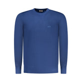 Blue Viscose Men's Sweater