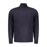 Blu Viscosa Uomo Maglia