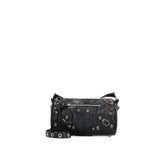 Black Lamb Leather Shoulder Bag