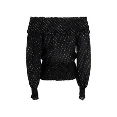 بلوزة سوداء من الفسكوز