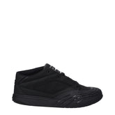 Black Fabric Low Top Sneakers