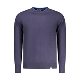 Blue Polyester Men's Sweater