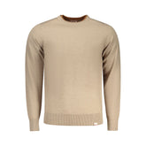 Beige Polyester Men's Sweater