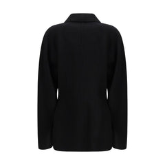 معطف صوف أسود