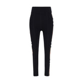 Black Elastane Leggings